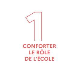 Conforter le role de l'école