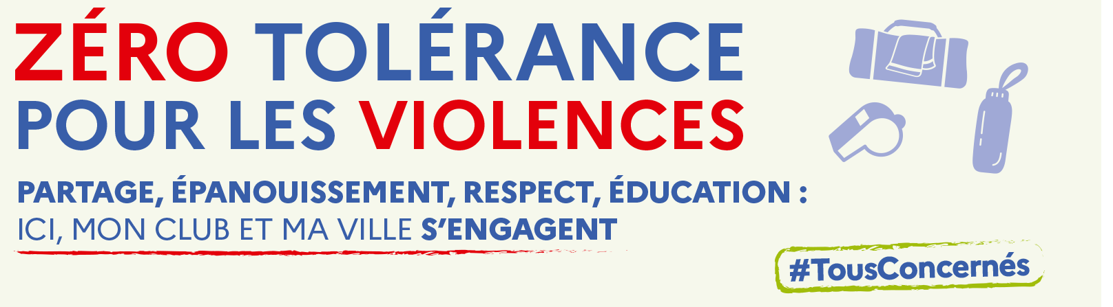 flyers zero tolerance pour les violences