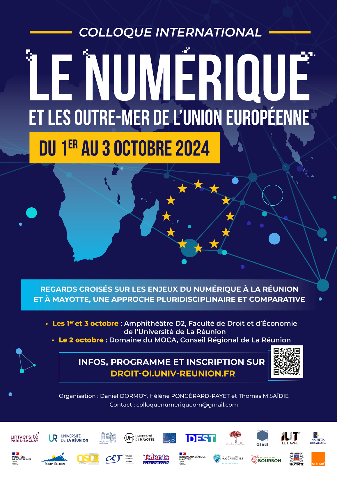 Affiche du colloque international sur les enjeux du numérique