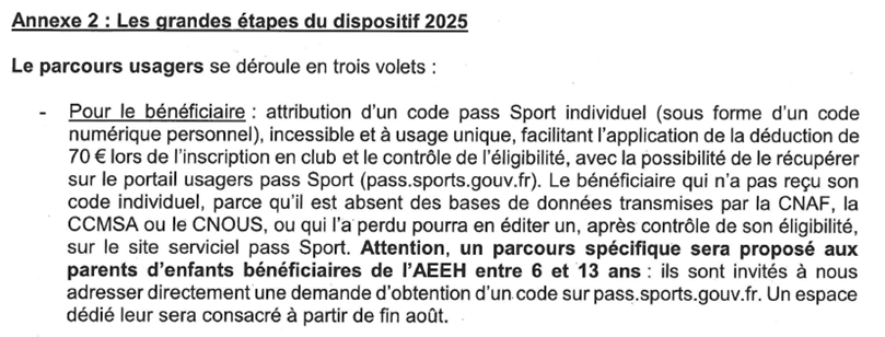 parcours usager pass'sport 2025